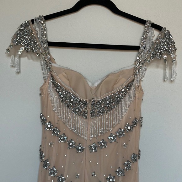 met gala beaded dress Strapless Sweetheart Beaded Formal Dress